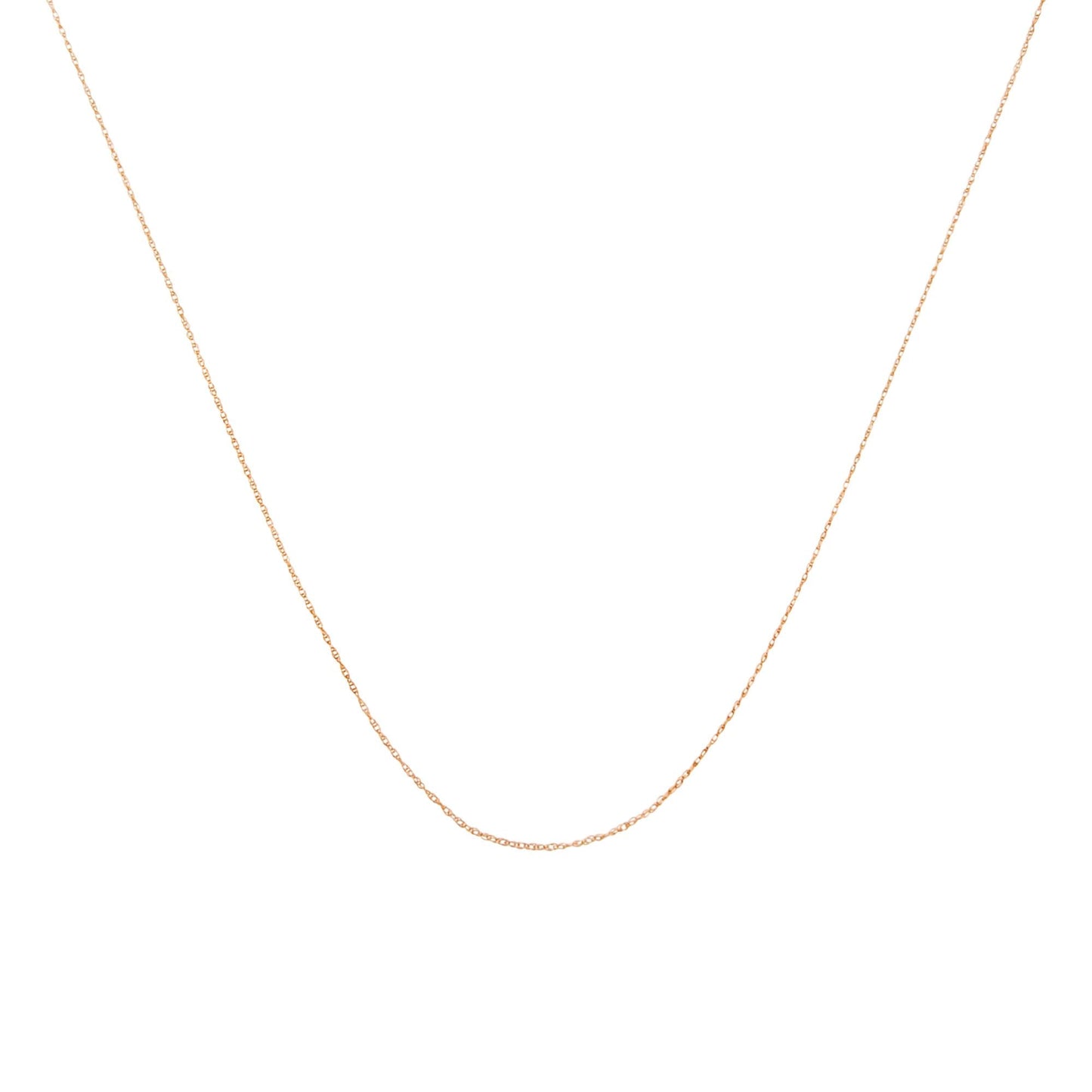 10K Gold 0.5 mm Slender & Dainty Fine Rope Chain Necklace - Chains/Chains/Chains