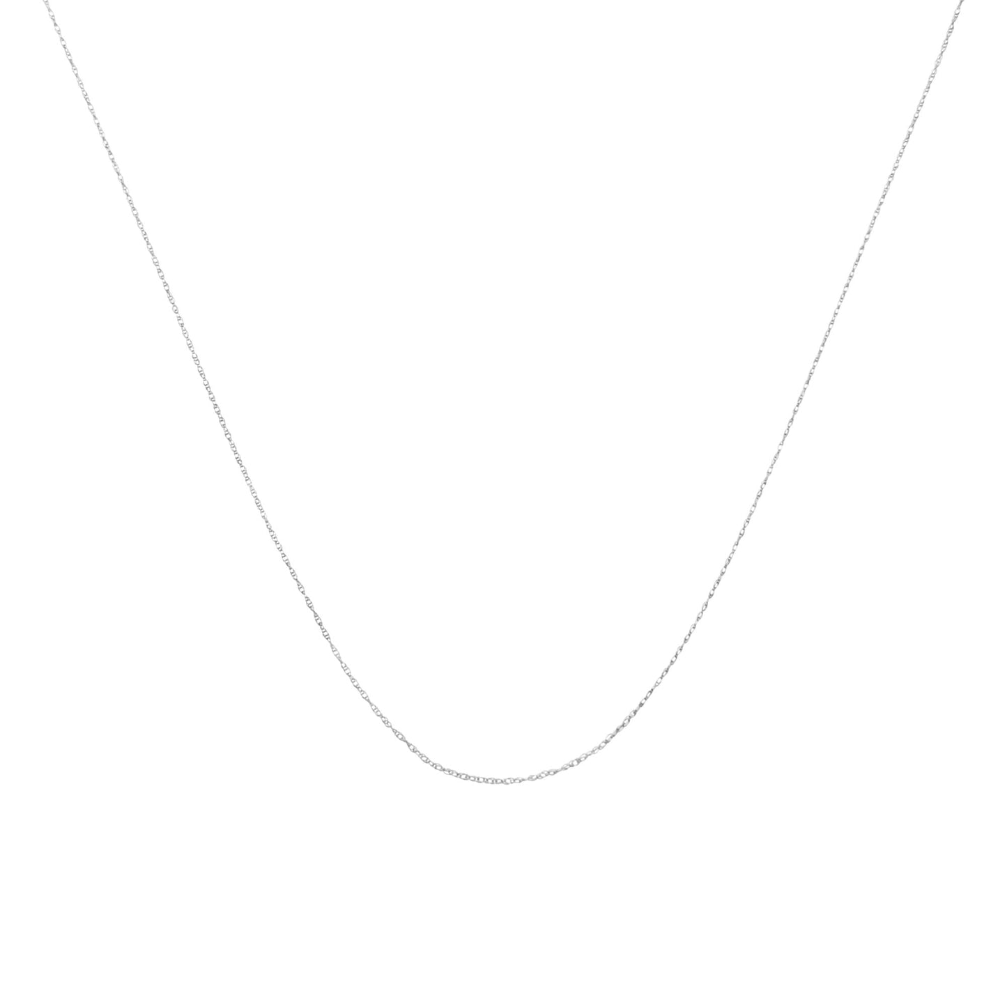 10K Gold 0.5 mm Slender & Dainty Fine Rope Chain Necklace - Chains/Chains/Chains