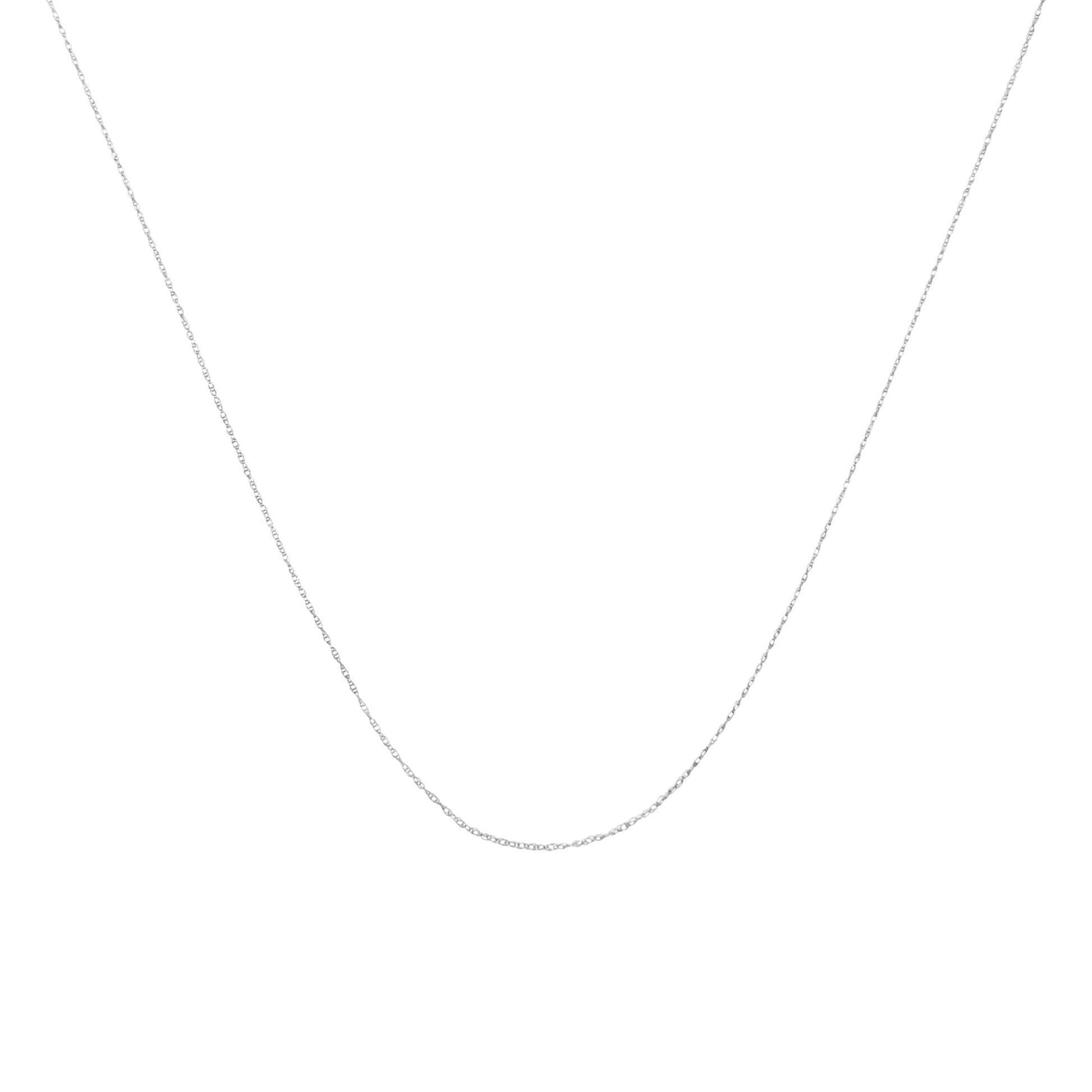 10K Gold 0.5 mm Slender & Dainty Fine Rope Chain Necklace - Chains/Chains/Chains