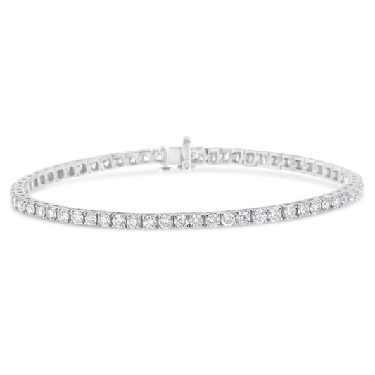 IGI Certified Diamond 14K White Gold Classic 7” Tennis Bracelet - Choice