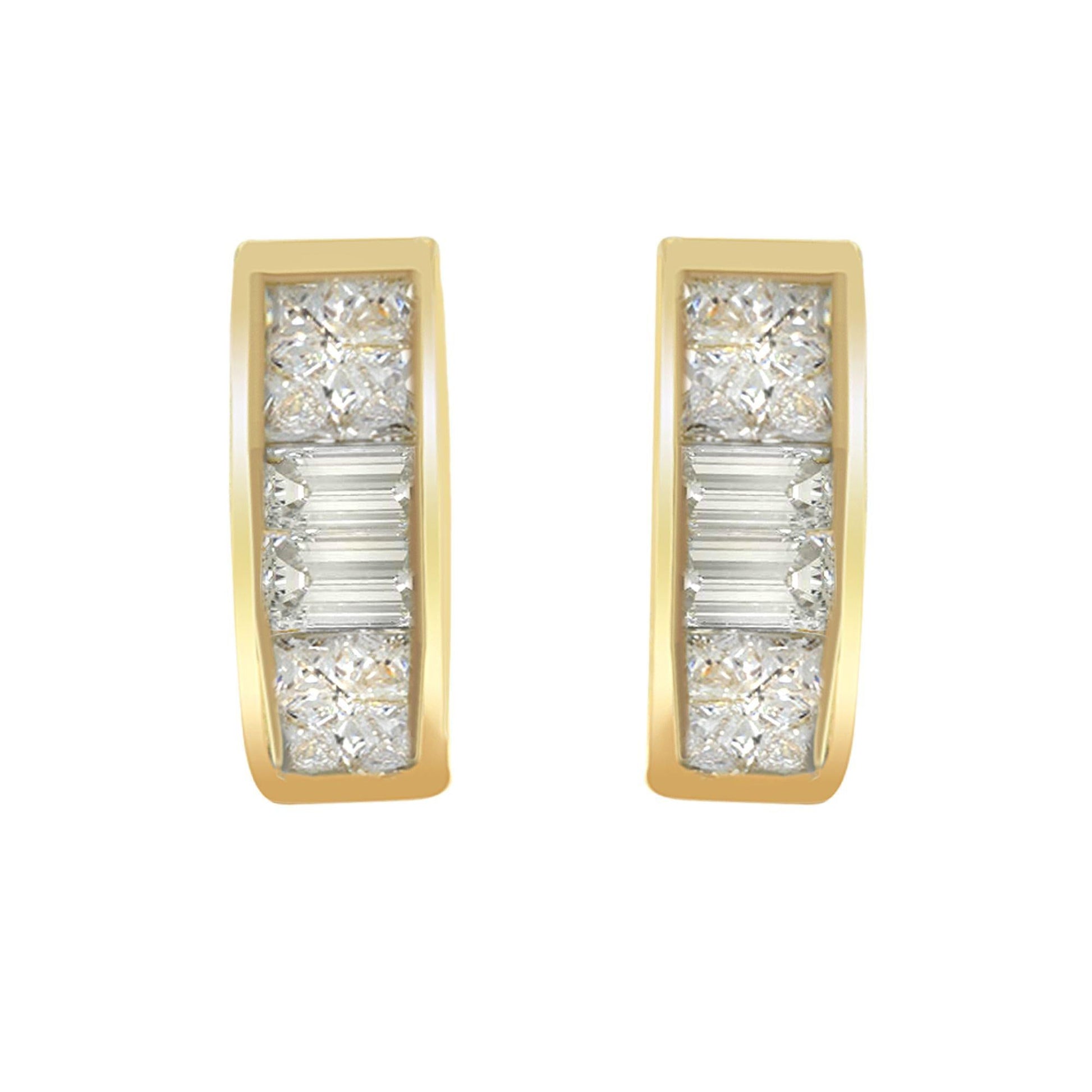 14k Yellow Gold 1/4ct TDW Diamond Earrings (H-I SI1-SI2) - Earrings/Earrings/