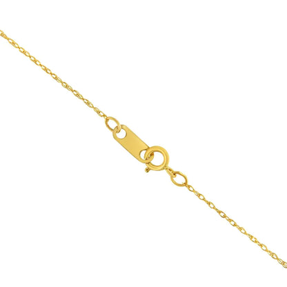 10k Gold 0.5 Mm Slender & Dainty Fine Rope Chain Necklace - Jewelry us Direct