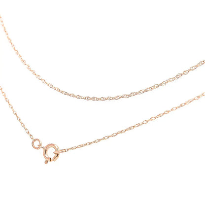 10k Gold 0.5 Mm Slender & Dainty Fine Rope Chain Necklace - Jewelry us Direct