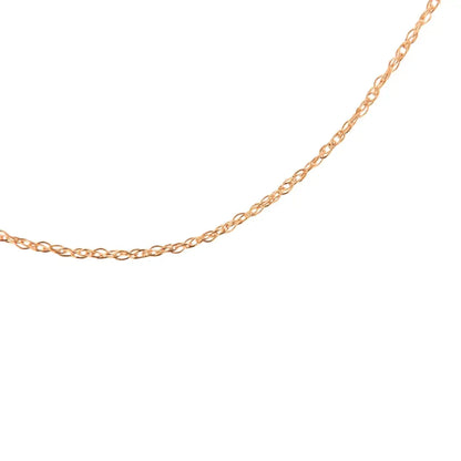 10k Gold 0.5 Mm Slender & Dainty Fine Rope Chain Necklace - Jewelry us Direct