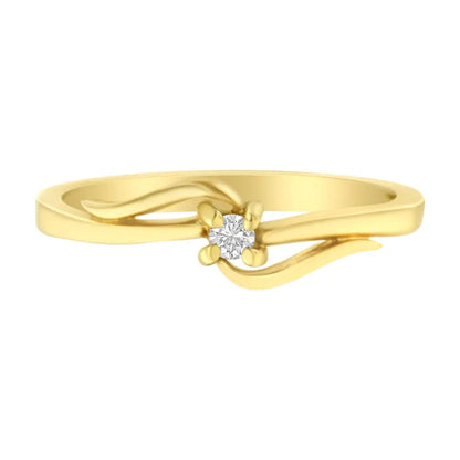 10k Gold Diamond Promise Ring (1/20 Cttw H-i Color I1-i2 Clarity) - Fine Jewelry us Direct