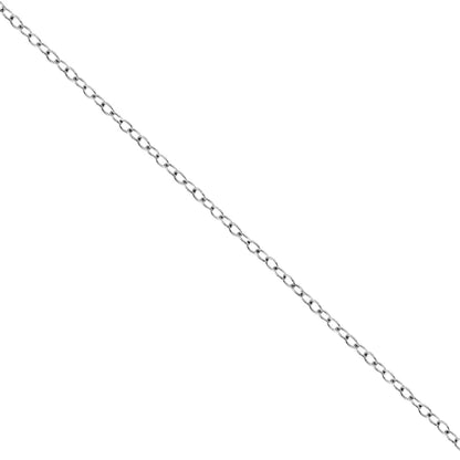 10k White Gold 1/10 Cttw Miracle Set Round-cut Diamond 18’’ Pendant Necklace - Choice of Shape - Fine Jewelry us Direct