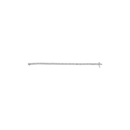 10k White Gold 1/2 Cttw Round and Channel Set Baguette Diamond Alternating Link 7’’ Bracelet (h-i Color I2-i3