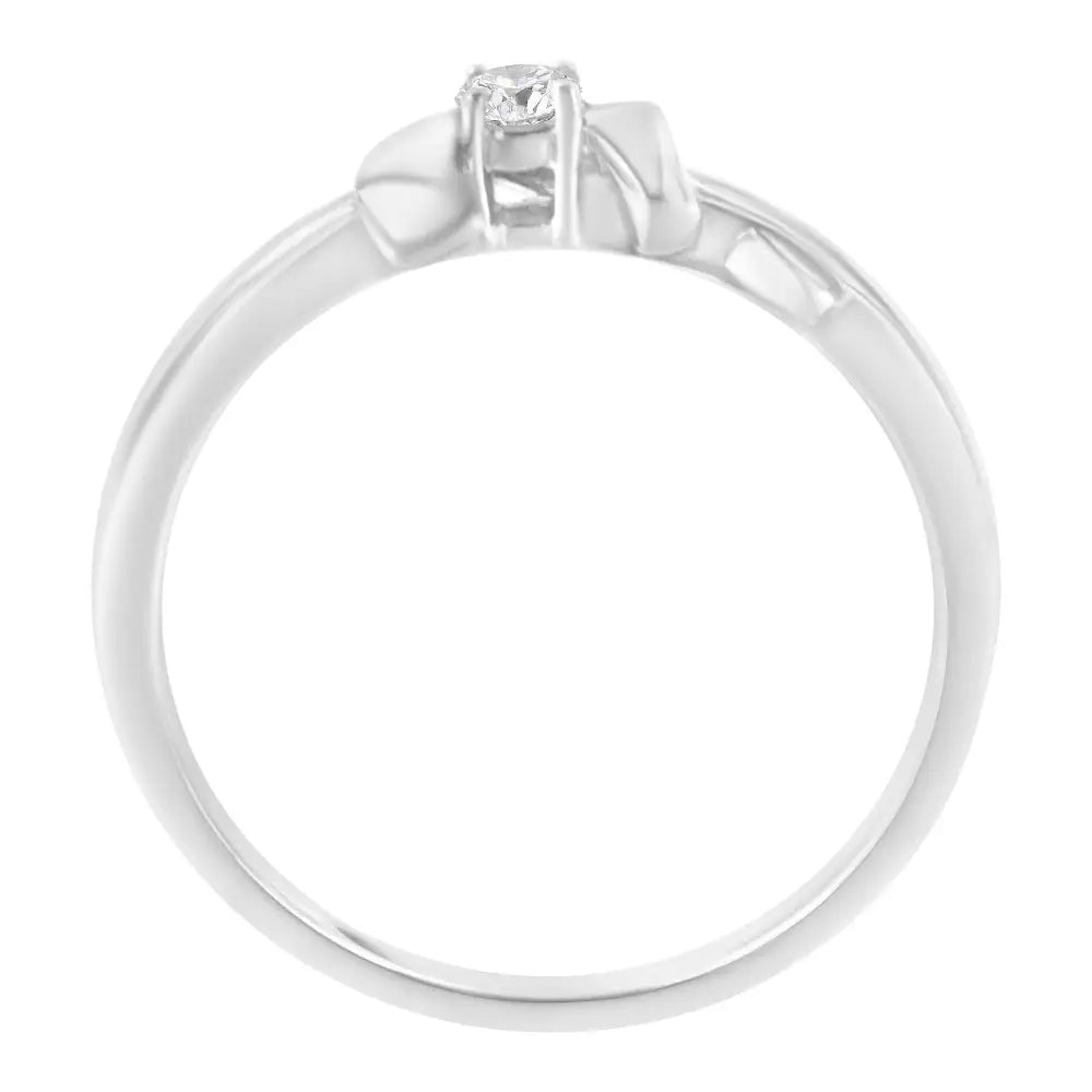 10k White Gold Diamond Promise Ring (1/10 Cttw H-i Color Si2-i1 Clarity) - Fine Jewelry us Direct