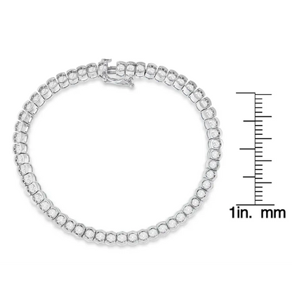 10k White Gold Diamond Tennis Bracelet (3 Cttw H-i Color Si1-si2 Clarity) - Fine Jewelry us Direct