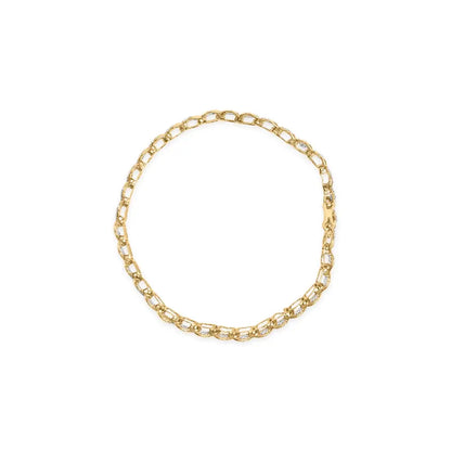 10k Yellow Gold 2.00 Cttw Round-cut Diamond Link 7.5’’ Bracelet (j-k Color I2-i3 Clarity) - Fine Jewelry us Direct