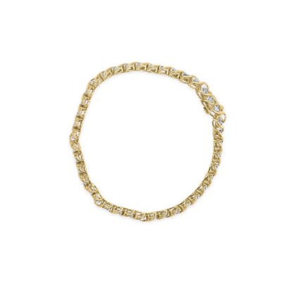 10k Yellow Gold 3 Cttw Round-cut Diamond Spiral Link 7.50’’ Bracelet (i-j Color I1-i2 Clarity) - Fine Jewelry us Direct