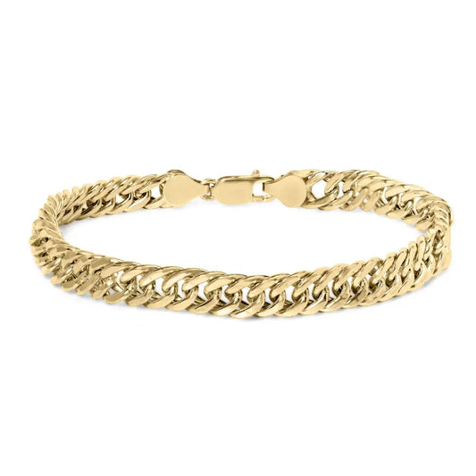 10k Yellow Gold Cuban Link Bracelet - 8.5 Inches - Fine Jewelry us Direct