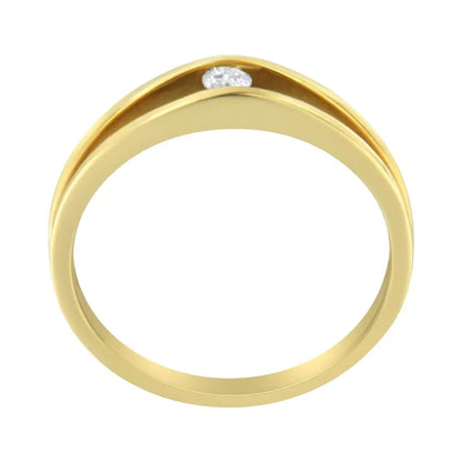 10k Yellow Gold Diamond Promise Ring (1/10 Cttw H-i Color I1-i2 Clarity) - Fine Jewelry us Direct