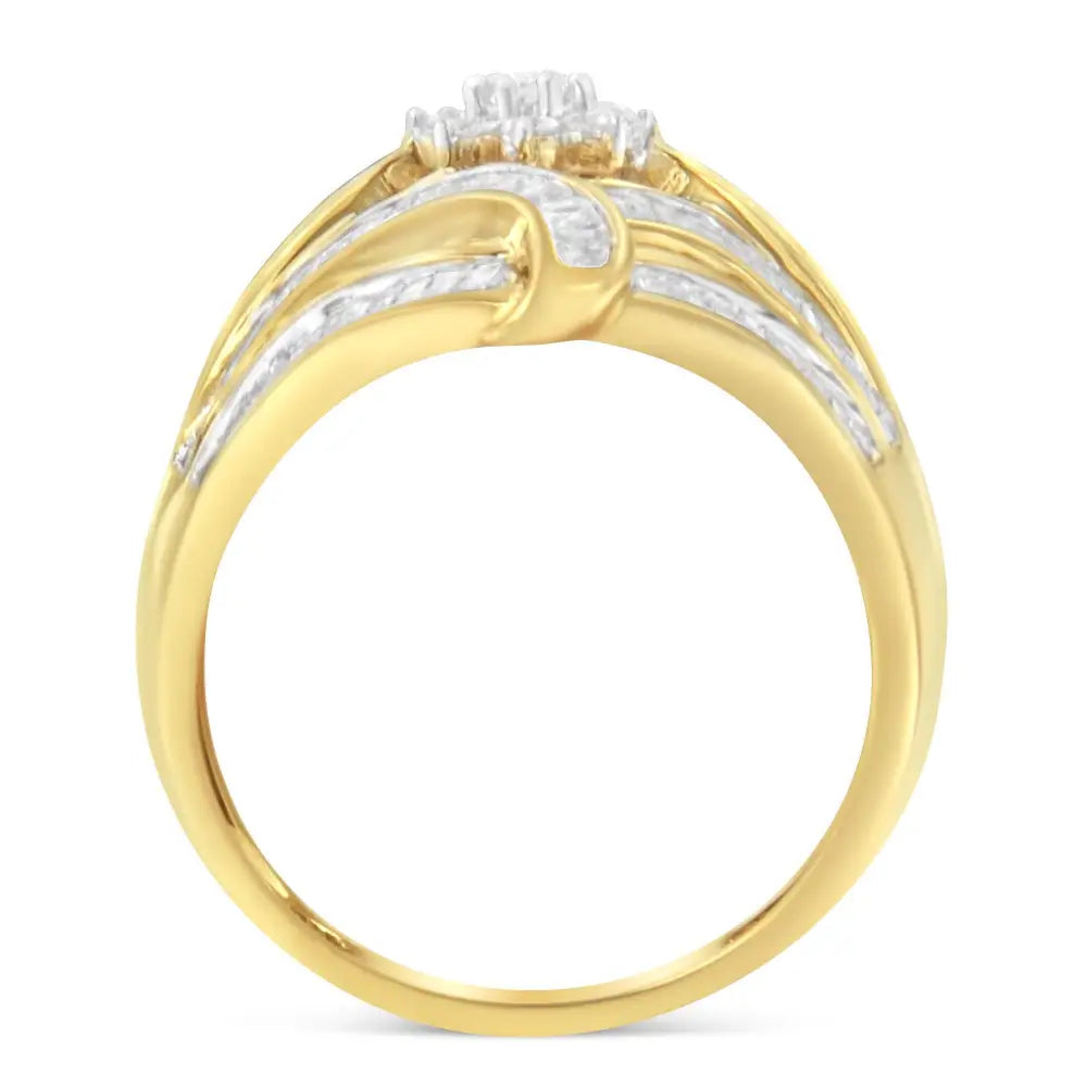 10k Yellow Gold Diamond Ring (1 Cttw I-j Color I2-i3 Clarity) - Fine Jewelry us Direct