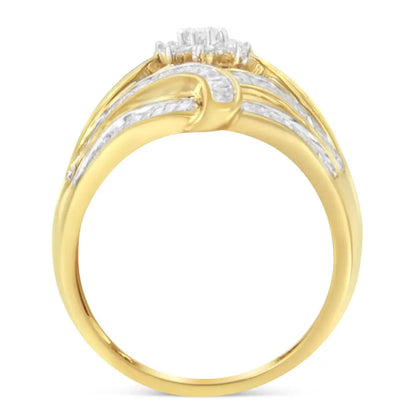 10k Yellow Gold Diamond Ring (1 Cttw I-j Color I2-i3 Clarity) - Fine Jewelry us Direct