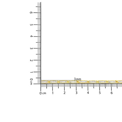 10k Yellow Gold Plated.925 Sterling Silver 1/4 Cttw Channel Set Round Diamond x Link Bracelet (i-j Color I2-i3 Clarity)
