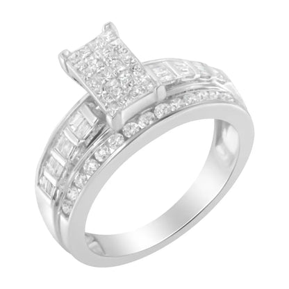 10kt White Gold Diamond Composite Ring (1 Cttw H-i Color Si2-i1 Clarity) - 7 - Fine Jewelry us Direct