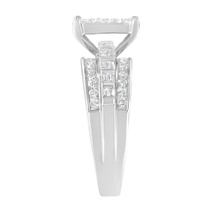 10kt White Gold Diamond Composite Ring (1 Cttw H-i Color Si2-i1 Clarity) - 7 - Fine Jewelry us Direct