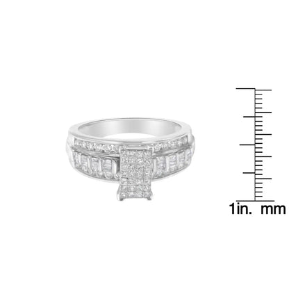 10kt White Gold Diamond Composite Ring (1 Cttw H-i Color Si2-i1 Clarity) - 7 - Fine Jewelry us Direct