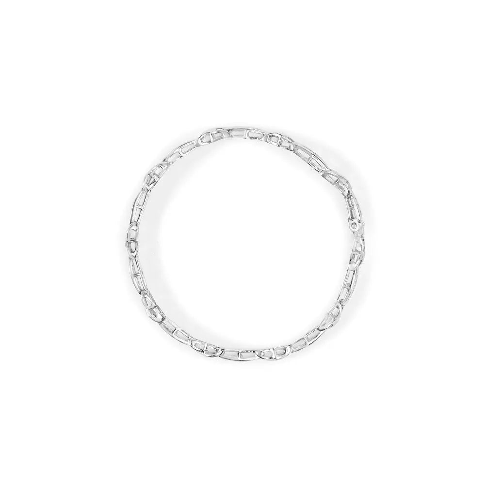 14k White Gold 1.0 Cttw Invisible-set Princess Diamond Tennis Bracelet (h-i Color Si1-si2 Clarity) - 7’’ - Fine