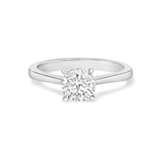 14k White Gold 1.0 Cttw Round Lab Grown Diamond Eagle Claw 4-prong Set Solitaire Engagement Ring (f-g Color Vs2-si1