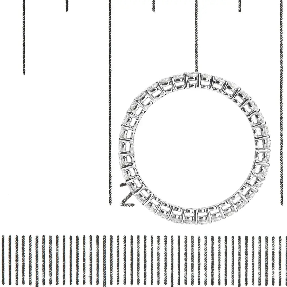 14k White Gold 1.00 Cttw Lab-grown Diamond Shared Prong Set Eternity Band Ring (f-g Color Vs1-vs2) - Fine Jewelry