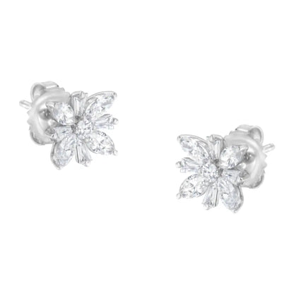 14k White Gold 1 1/4 Cttw Diamond Stud Earring (h-i Si1-si2) - Fine Jewelry us Direct