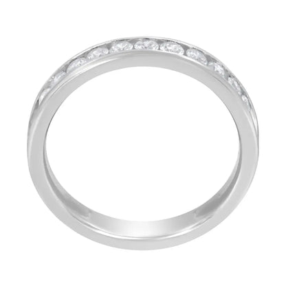 14k White Gold 1/2 Cttw Diamond Band Ring (i-j Color I2-i3 Clarity) - 7 - Fine Jewelry us Direct