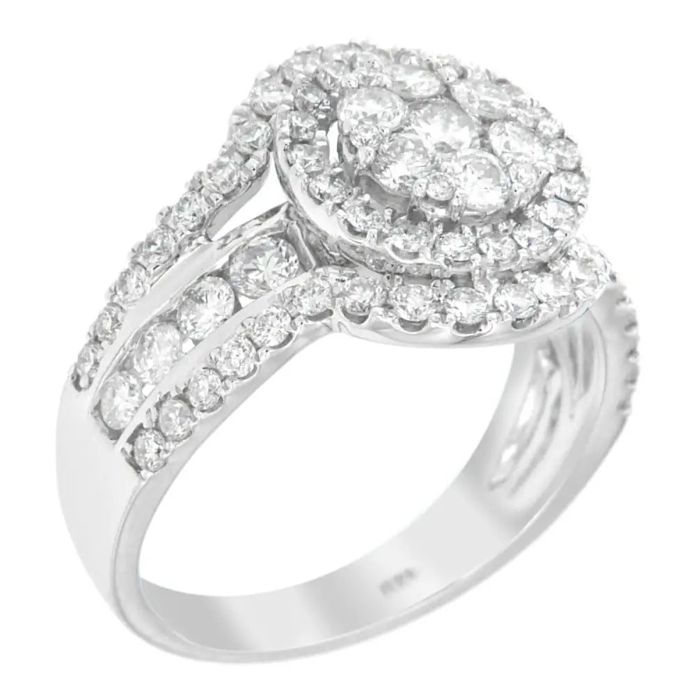 14k White Gold 2ct Tdw Diamond Engagement Ring (h-i,si2-i1) - Fine Jewelry us Direct