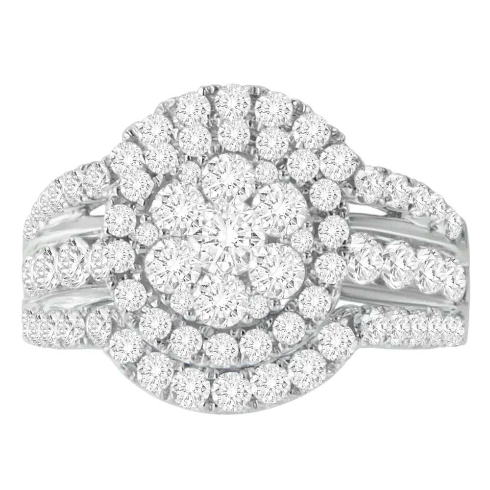 14k White Gold 2ct Tdw Diamond Engagement Ring (h-i,si2-i1) - Fine Jewelry us Direct