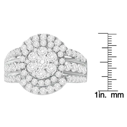 14k White Gold 2ct Tdw Diamond Engagement Ring (h-i,si2-i1) - Fine Jewelry us Direct