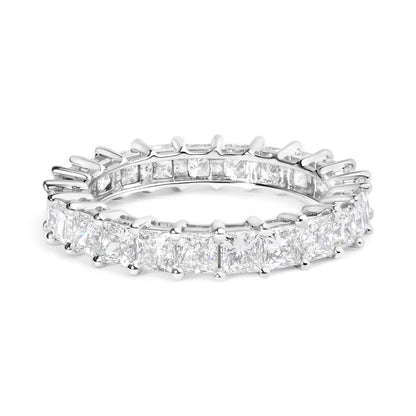 14k White Gold 3.0 Cttw Princess Lab Grown Diamond Eternity Band Ring (f-g Color Vs1-vs2 Clarity) - Fine Jewelry