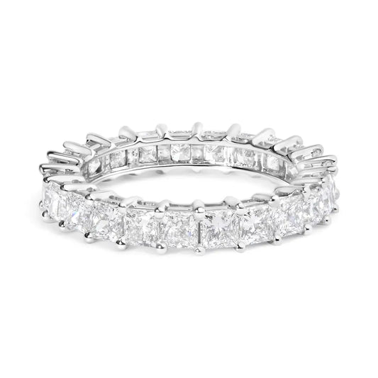 14k White Gold 3.0 Cttw Princess Lab Grown Diamond Eternity Band Ring (f-g Color Vs1-vs2 Clarity) - Fine Jewelry