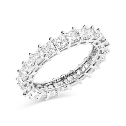 14k White Gold 3.0 Cttw Princess Lab Grown Diamond Eternity Band Ring (f-g Color Vs1-vs2 Clarity) - Fine Jewelry