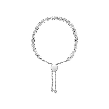 14k White Gold 6.00 Cttw Diamond 4”-10” Adjustable Bolo Tennis Bracelet (i-j Color I1-i2 Clarity) - Fine Jewelry