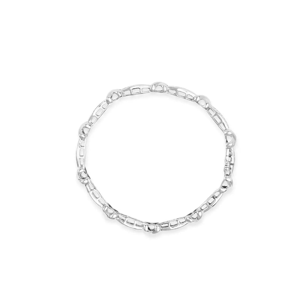 14k White Gold Baguette-cut Diamond X-link Bracelet (2.00 Cttw H-i Color I1-i2 Clarity) - Fine Jewelry us Direct