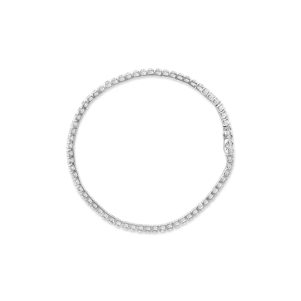 14k White Gold Classic Lab-grown Diamond Tennis Bracelet (f-g Color Vs2-si1 Clarity) - 7’’ Inches - Fine Jewelry