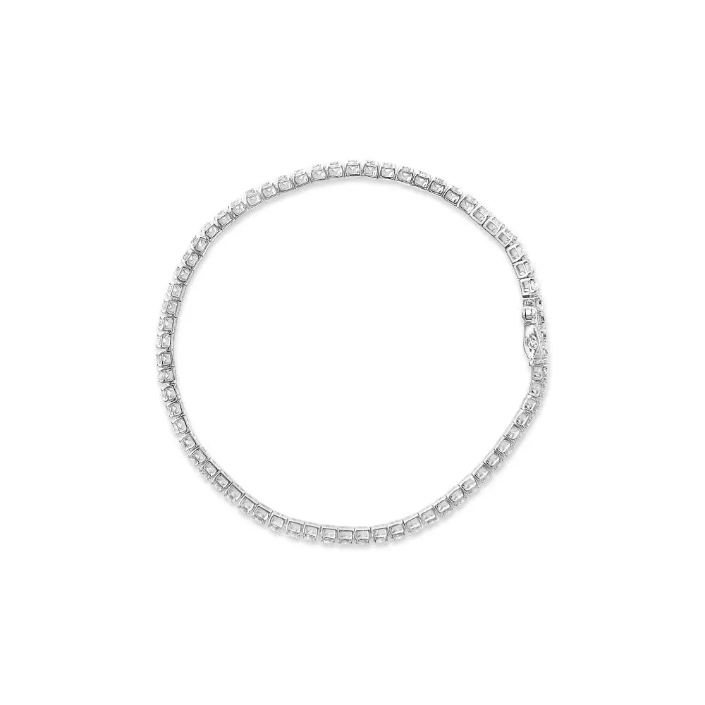 14k White Gold Classic Lab-grown Diamond Tennis Bracelet (f-g Color Vs2-si1 Clarity) - 7’’ Inches - Fine Jewelry