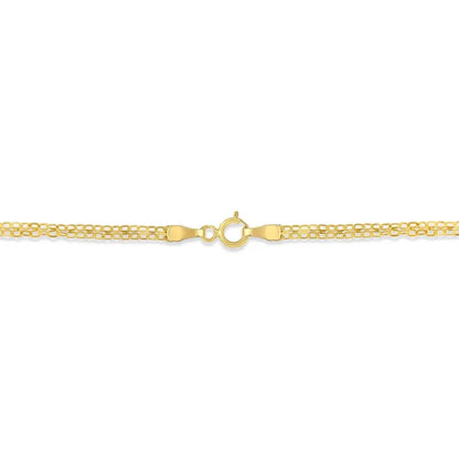 14k Yellow Gold 1/2 Cttw Diamond V-shape Pendant Necklace (i-j I1-i2) - Fine Jewelry us Direct