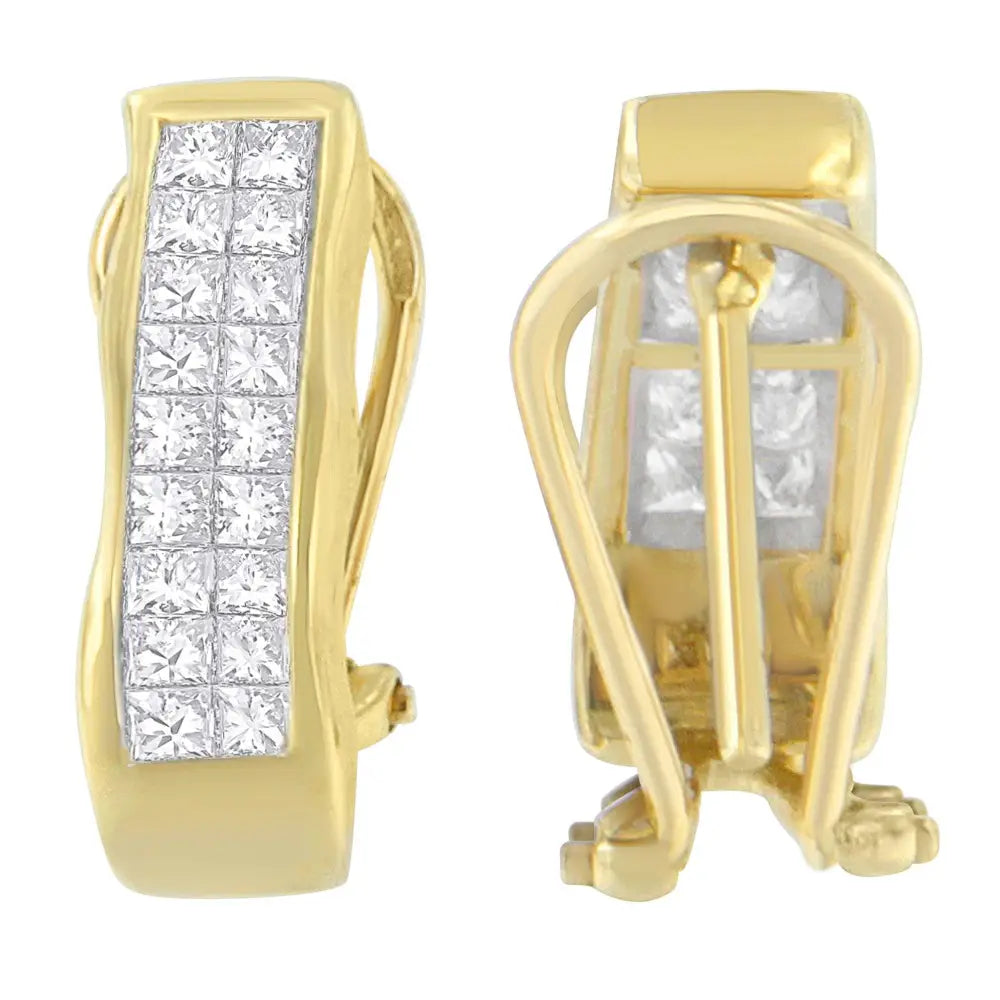 14k Yellow Gold 1 Cttw Diamond Stud Earrings (g-h Vs1-vs2) - Fine Jewelry us Direct