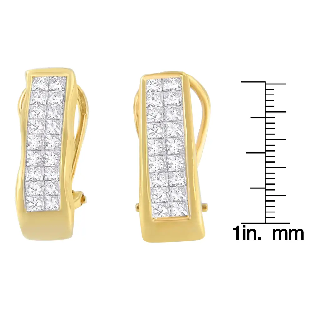 14k Yellow Gold 1 Cttw Diamond Stud Earrings (g-h Vs1-vs2) - Fine Jewelry us Direct