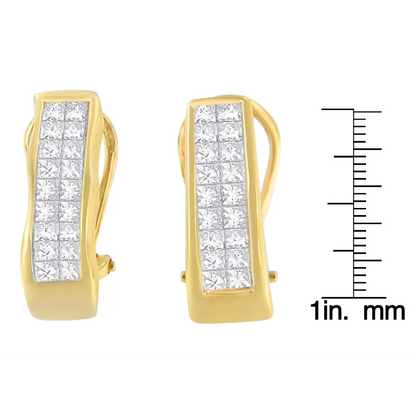 14k Yellow Gold 1 Cttw Diamond Stud Earrings (g-h Vs1-vs2) - Fine Jewelry us Direct