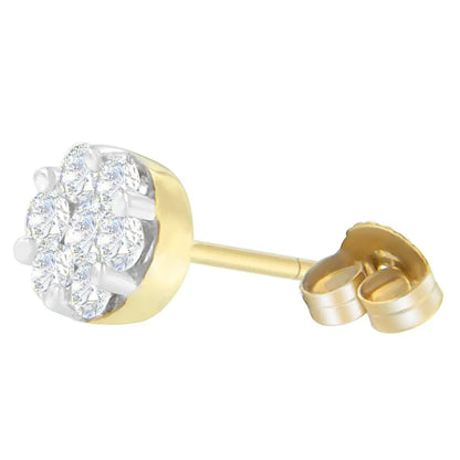 14k Yellow Gold 1 Cttw Diamond Stud Earrings (h-i Si2-i1) - Fine Jewelry us Direct