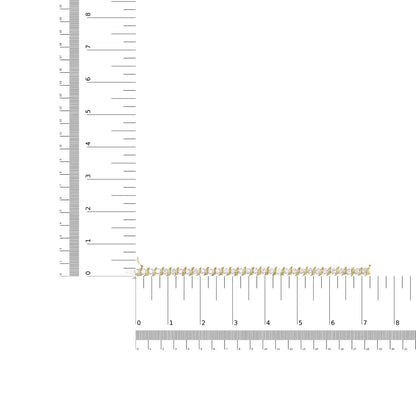 14k Yellow Gold 10.0 Cttw 2-prong Set Round Cut Diamond S-link Bracelet (j-k Color Si2-i1 Clarity) -7.5’’ Inches