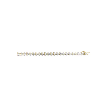 14k Yellow Gold 10 1/2 Cttw Diamond Tapered Baguette Sunburst Link Bracelet (h-i Color Si1-si2 Clarity) - Size