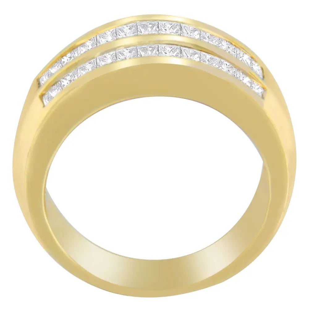 14k Yellow Gold 1ct. Tdw Princess and Baguette-cut Diamond Ring(h-i Si1-si2) - Fine Jewelry us Direct