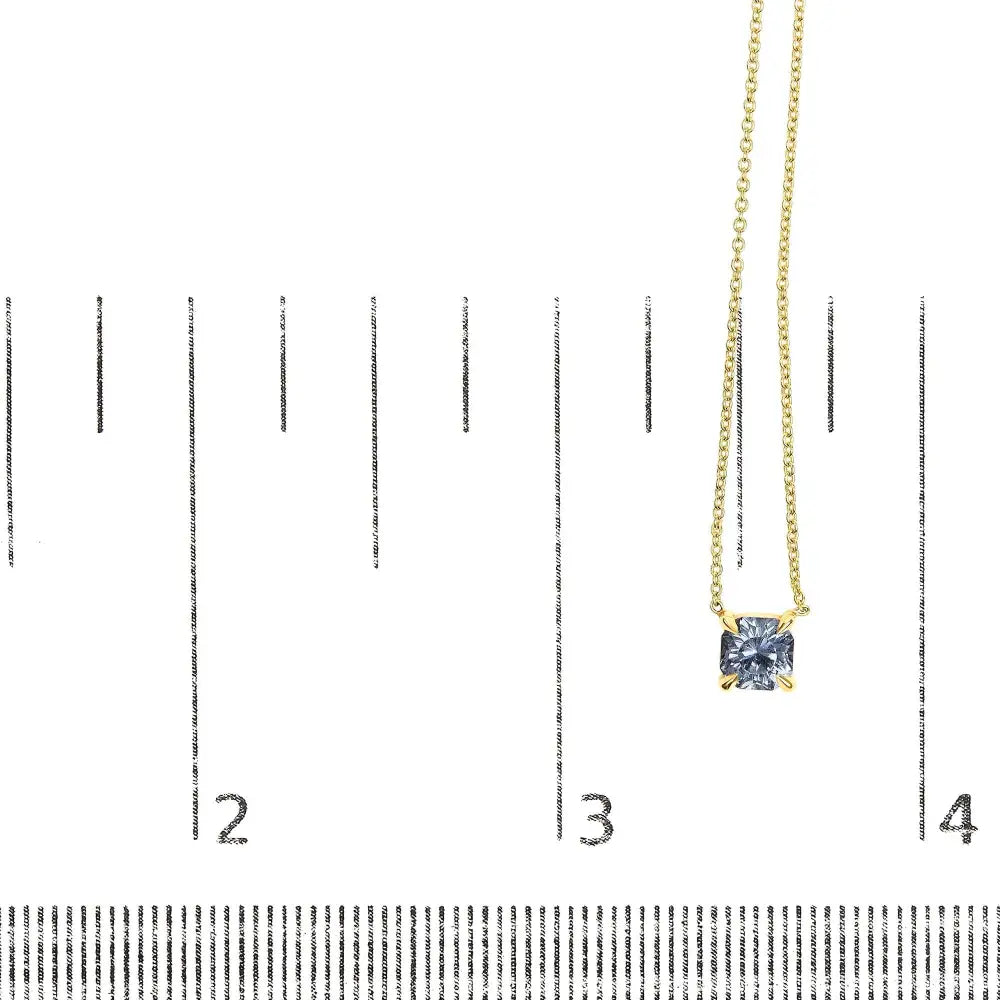 14k Yellow Gold 4/5 Cttw Natural Cushion Cut Blue Sapphire Solitaire Pendant Necklace - 15-16 Inches Adjustable - Fine