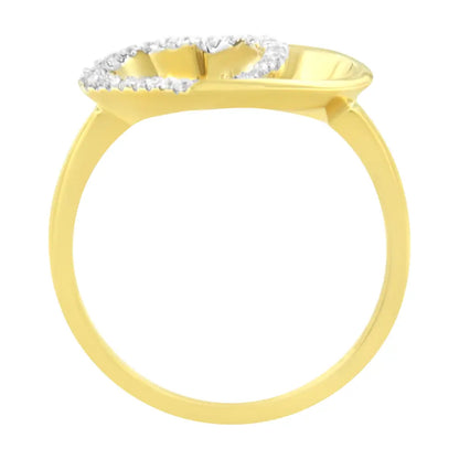 14kt Yellow Gold 1/10 Ctw. Diamond Heart Shape Ring (k-l I1-i2) - Fine Jewelry us Direct