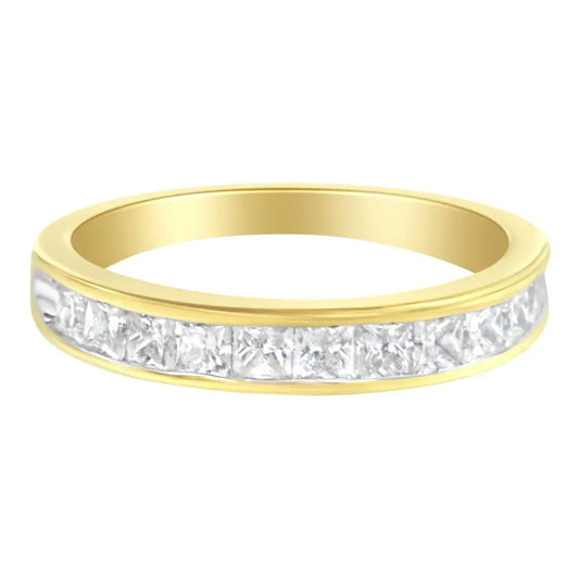 14kt Yellow Gold Diamond Channel Band Ring (1 Cttw H-i Color Si2-i1 Clarity) - 5 - Fine Jewelry us Direct