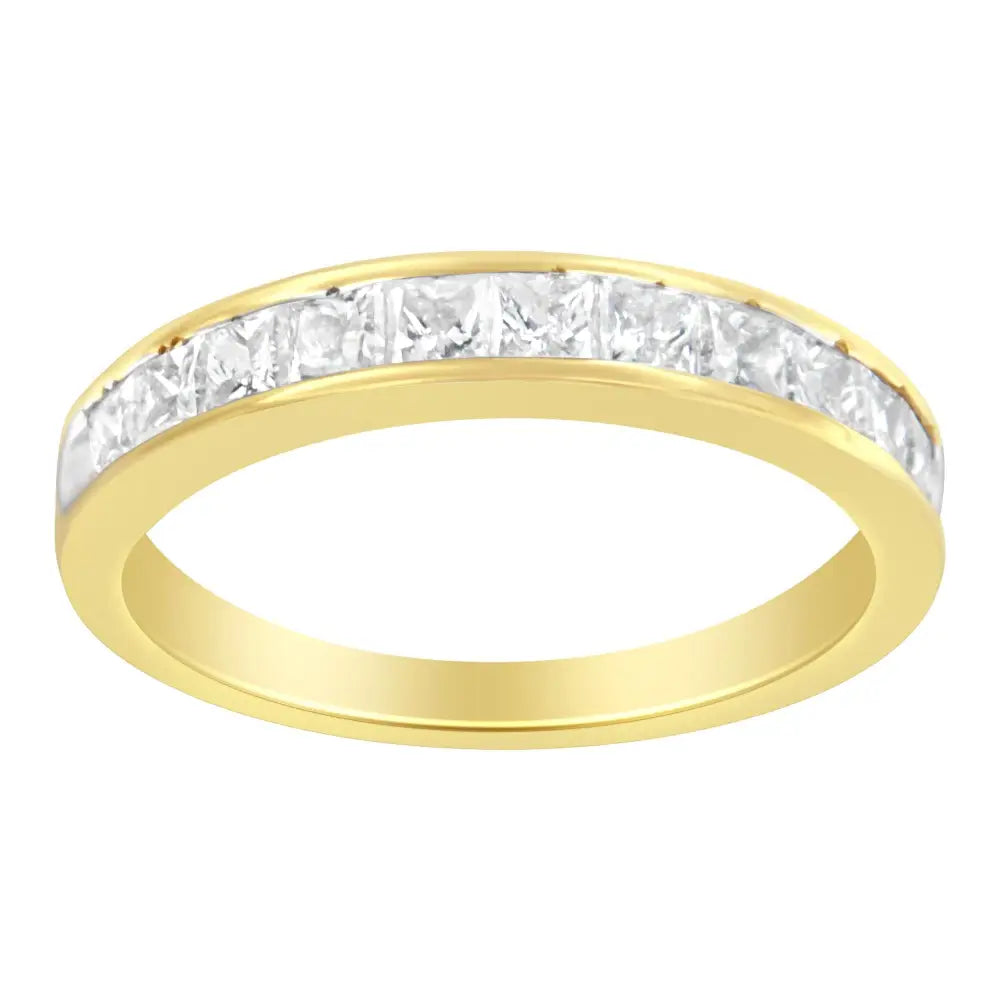 14kt Yellow Gold Diamond Channel Band Ring (1 Cttw H-i Color Si2-i1 Clarity) - 5 - Fine Jewelry us Direct